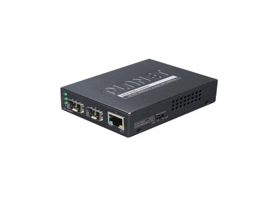 Planet GT-1205A 1-Port 10/100/1000Base-T - 2-Port Gigabit SFP Switch Media Converter